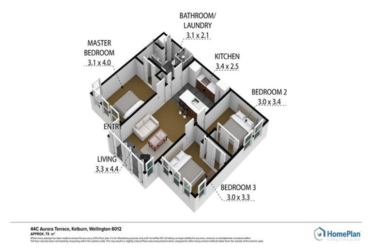 Photo of property in 44 Aurora Terrace, Kelburn, Wellington, 6012