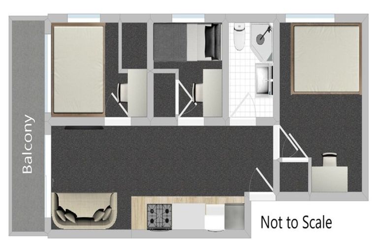 Photo of property in Harvard On Hobson Apartments, 8p/147 Hobson Street, Auckland Central, Auckland, 1010