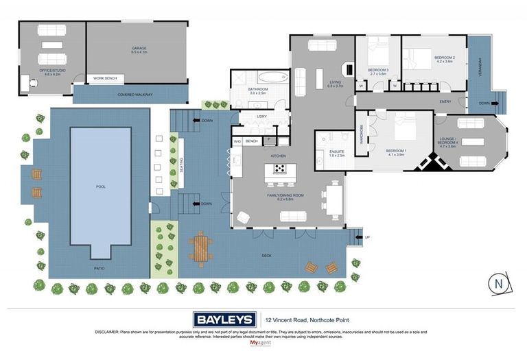 Photo of property in 12 Vincent Road, Northcote Point, Auckland, 0627