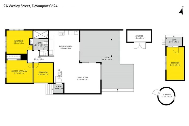 Photo of property in 2a Wesley Street, Devonport, Auckland, 0624