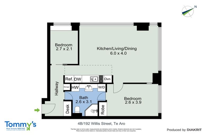 Photo of property in St Peters Apartments, 4b/192 Willis Street, Te Aro, Wellington, 6011