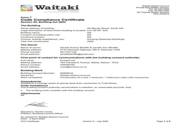 Photo of property in 2a Maude Street, South Hill, Oamaru, 9400