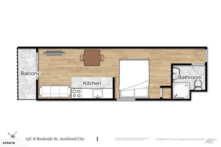 Photo of property in Waldorf Bankside Apartments, 12c/8 Bankside Street, Auckland Central, Auckland, 1010