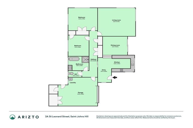 Photo of property in 2a Saint Leonard Street, Saint Johns Hill, Whanganui, 4501