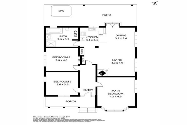 Photo of property in 98 Jellicoe Street, Martinborough, 5711