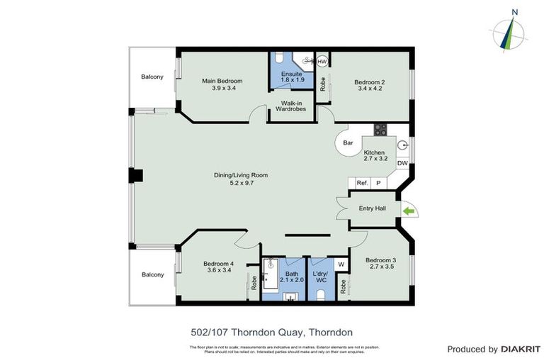 Photo of property in Stadium Garden Flats, 502/107 Thorndon Quay, Pipitea, Wellington, 6011
