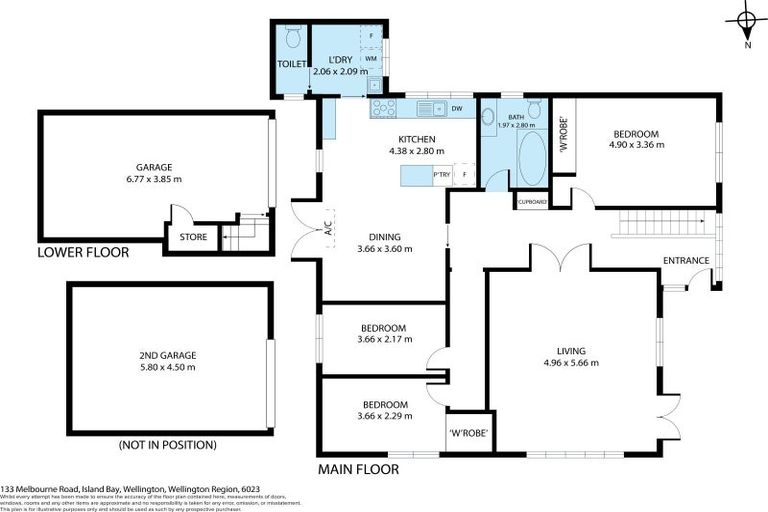 Photo of property in 133 Melbourne Road, Island Bay, Wellington, 6023