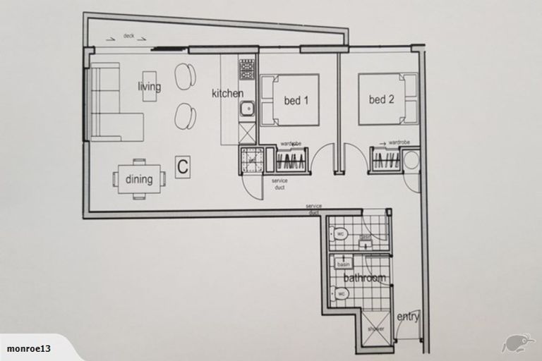 Photo of property in Alpha Apartments, 503/4 Elizabeth Street, Mount Victoria, Wellington, 6011