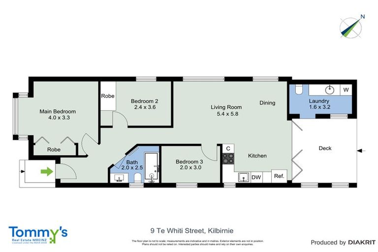 Photo of property in 9 Te Whiti Street, Kilbirnie, Wellington, 6022