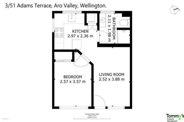 Photo of property in Parkland Flats, 3/51 Adams Terrace, Kelburn, Wellington, 6021