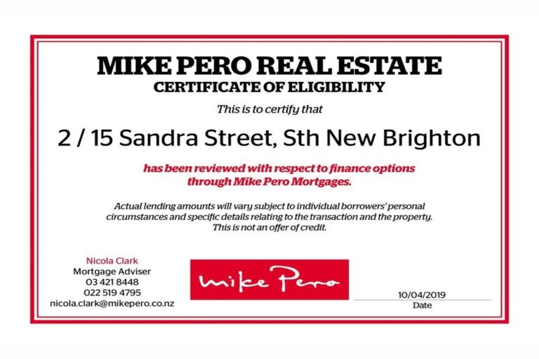 Photo of property in 2/15 Sandra Street, South New Brighton, Christchurch, 8062