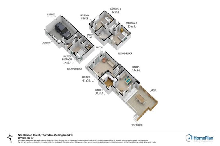 Photo of property in 12b Hobson Street, Thorndon, Wellington, 6011