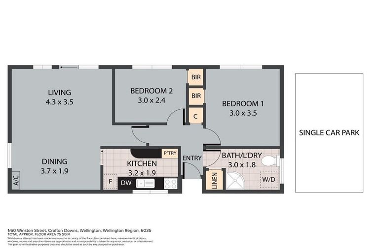 Photo of property in 1/60 Winston Street, Crofton Downs, Wellington, 6035