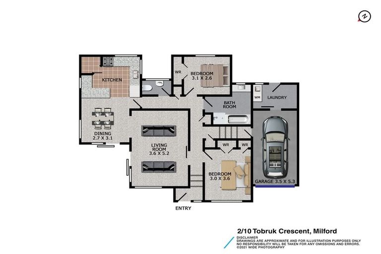 Photo of property in 2/10 Tobruk Crescent, Milford, Auckland, 0620