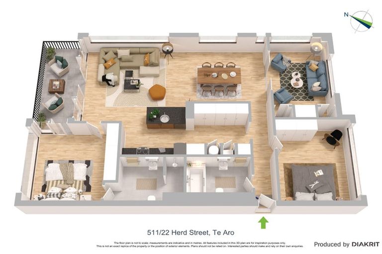 Photo of property in Chaffers Dock, 511/22 Herd Street, Te Aro, Wellington, 6011