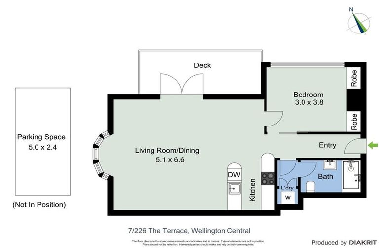 Photo of property in 7/226 The Terrace, Wellington Central, Wellington, 6011