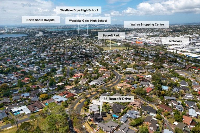Photo of property in 86 Becroft Drive, Forrest Hill, Auckland, 0620