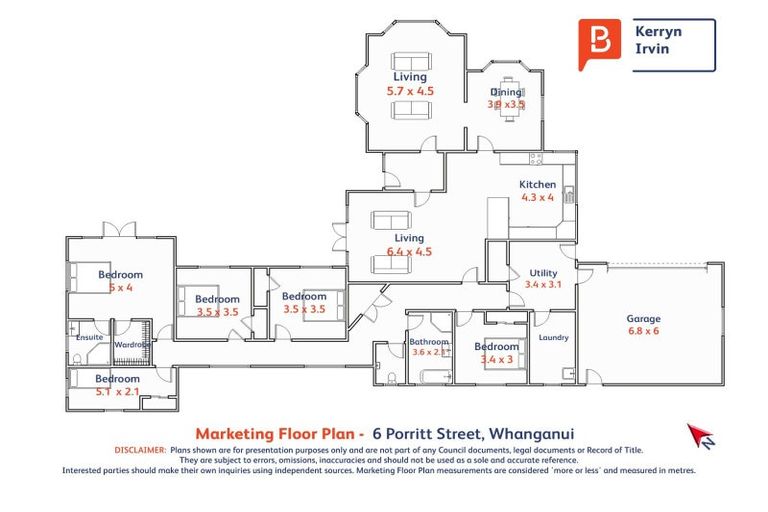 Photo of property in 6 Porritt Street, Saint Johns Hill, Whanganui, 4500