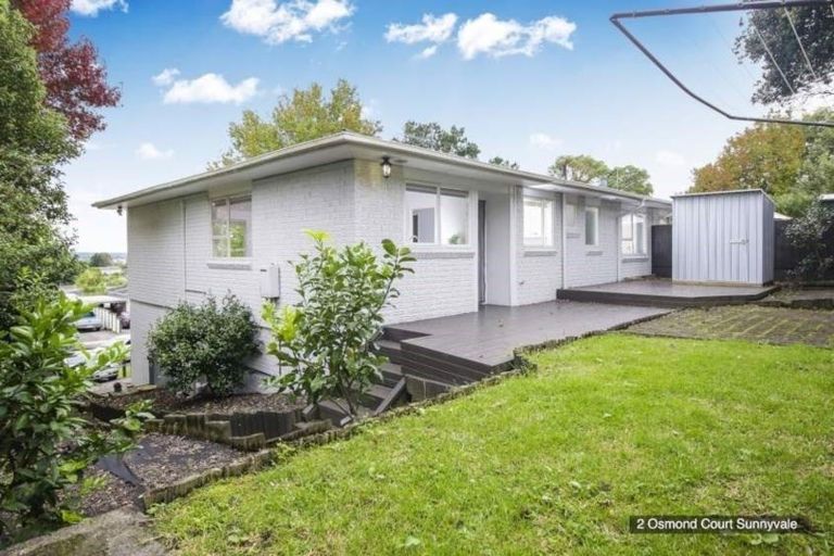 Photo of property in 2 Osmond Court, Sunnyvale, Auckland, 0612
