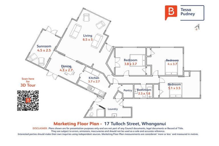 Photo of property in 17 Tulloch Street, Saint Johns Hill, Whanganui, 4500