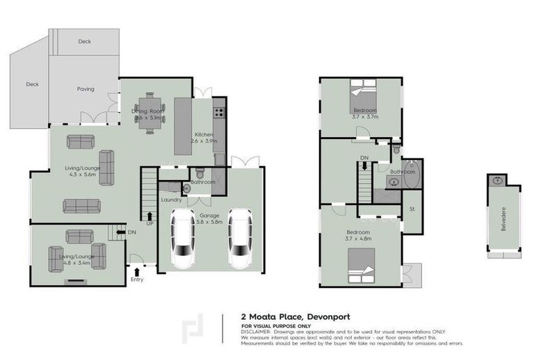 Photo of property in 2 Moata Place, Devonport, Auckland, 0624