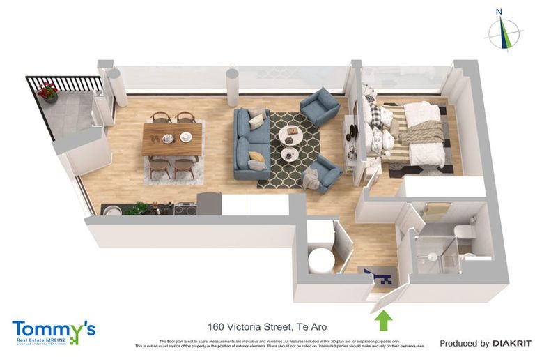 Photo of property in Pinnacle Apartments, E606/160 Victoria Street, Te Aro, Wellington, 6011