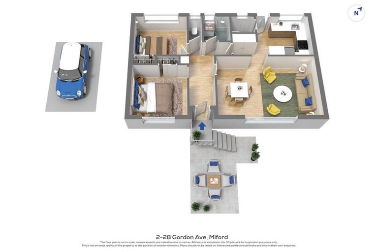 Photo of property in 2/28 Gordon Avenue, Milford, Auckland, 0620