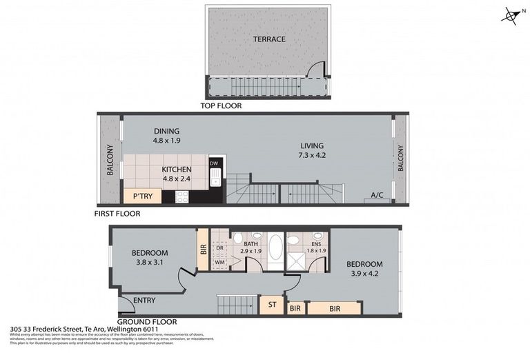 Photo of property in Croxley Mill Apartments, 305/33 Frederick Street, Te Aro, Wellington, 6011