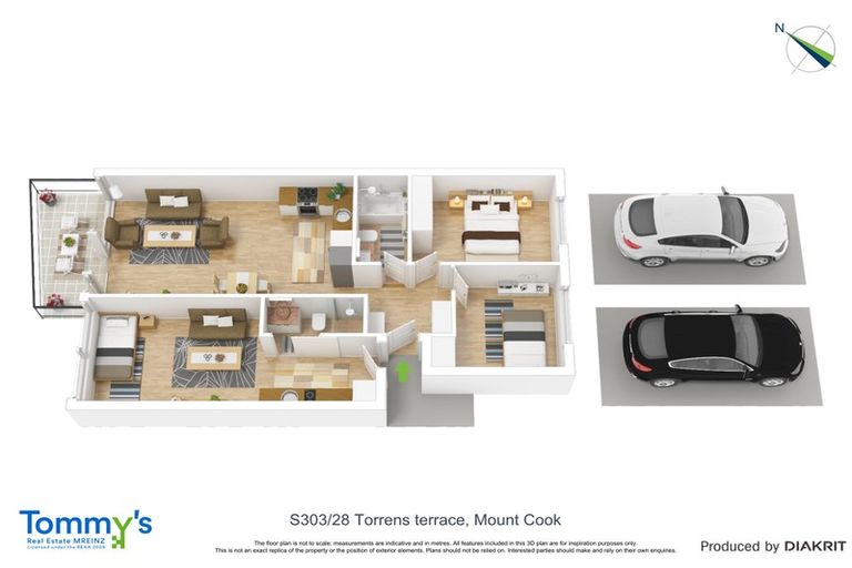 Photo of property in Revolucion Apartments, 303s/28 Torrens Terrace, Mount Cook, Wellington, 6011