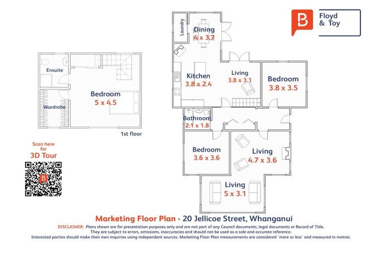 Photo of property in 20 Jellicoe Street, Whanganui East, Whanganui, 4500