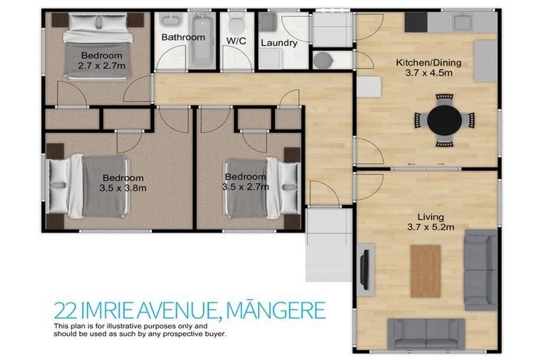 Photo of property in 22 Imrie Avenue, Mangere, Auckland, 2022