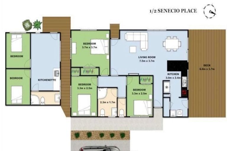 Photo of property in 1/2 Senecio Place, Weymouth, Auckland, 2103