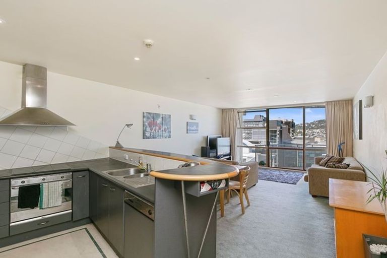 Photo of property in Sirocco Apartments, 608/8 Church Street, Wellington Central, Wellington, 6011