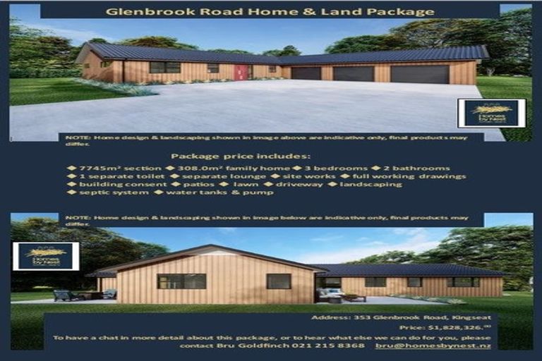 Photo of property in 353 Glenbrook Road, Kingseat, 2679