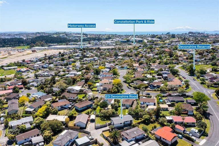 Photo of property in 23 Devonshire Road, Unsworth Heights, Auckland, 0632
