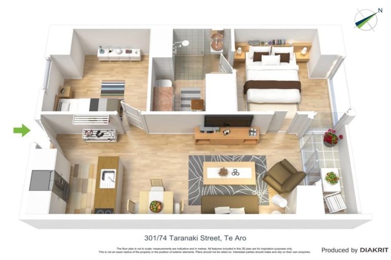 Photo of property in Soho Apartments, 301/74 Taranaki Street, Te Aro, Wellington, 6011