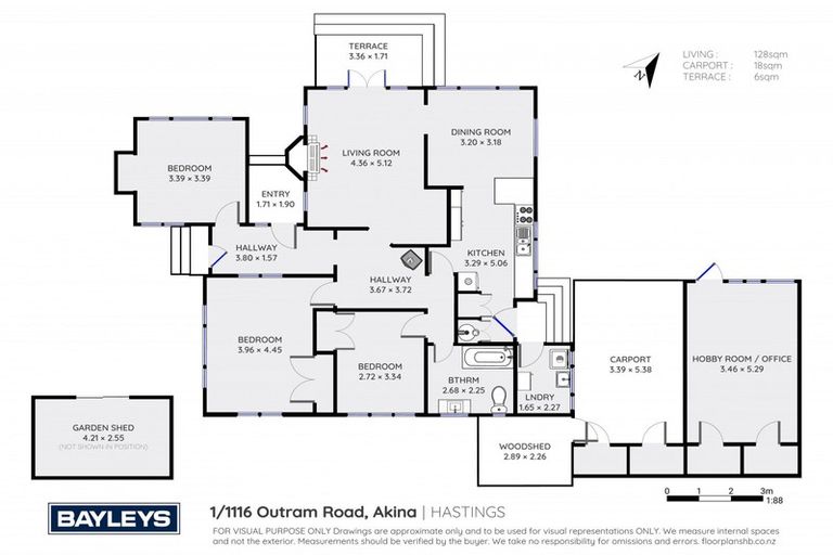 Photo of property in 1/1116 Outram Road, Akina, Hastings, 4122