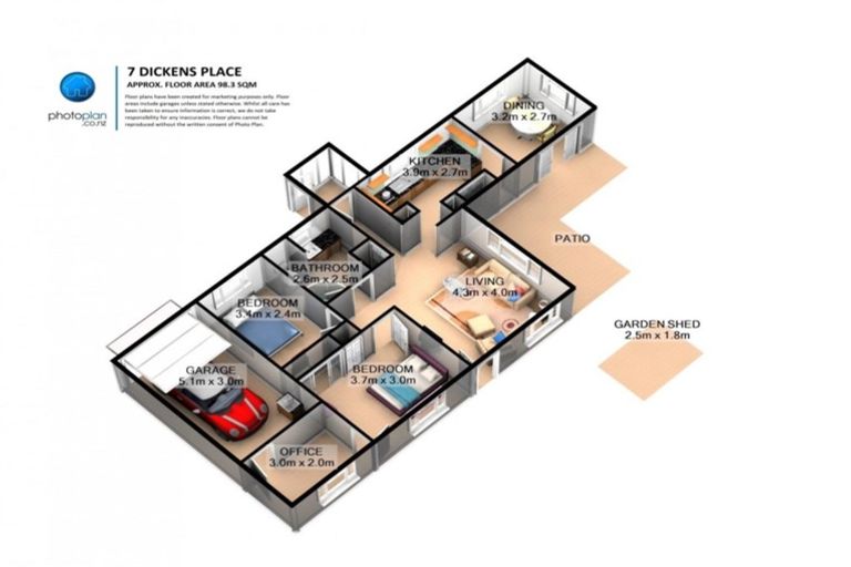 Photo of property in 7 Dickens Place, Leamington, Cambridge, 3432