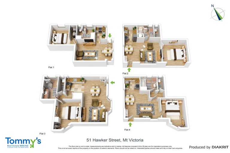 Photo of property in 51 Hawker Street, Mount Victoria, Wellington, 6011