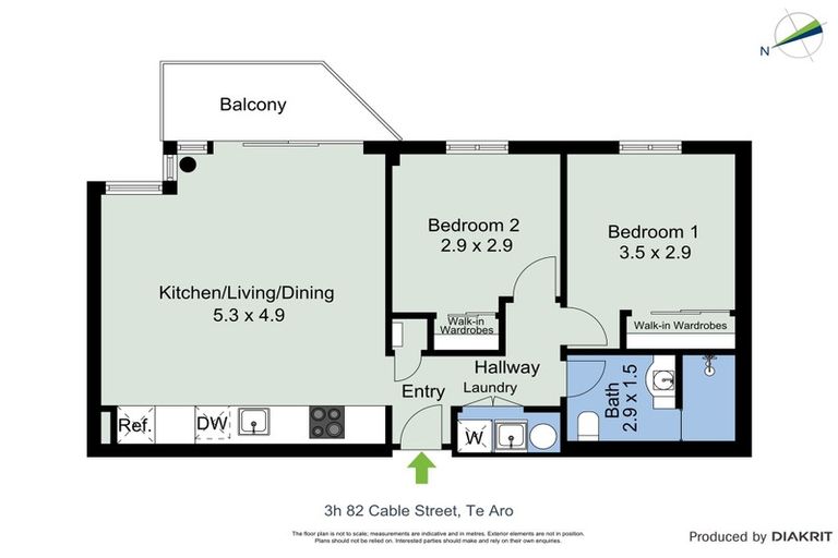 Photo of property in Piermont Apartments, 3h/82 Cable Street, Te Aro, Wellington, 6011