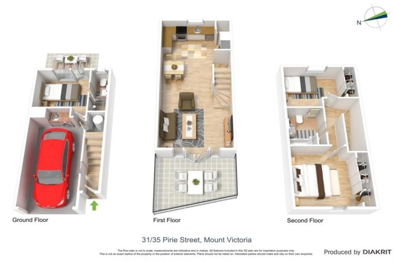 Photo of property in Pirie Street Townhouses, 31/35 Pirie Street, Mount Victoria, Wellington, 6011