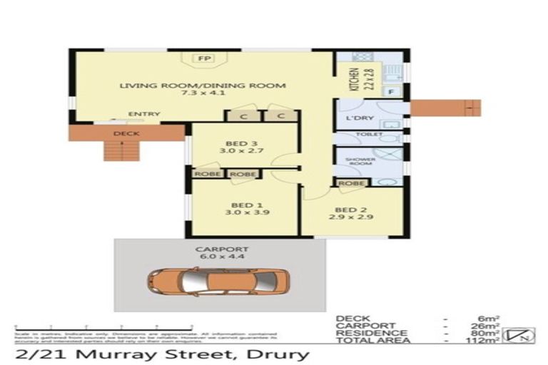 Photo of property in 2/21 Murray Street, Drury, 2113