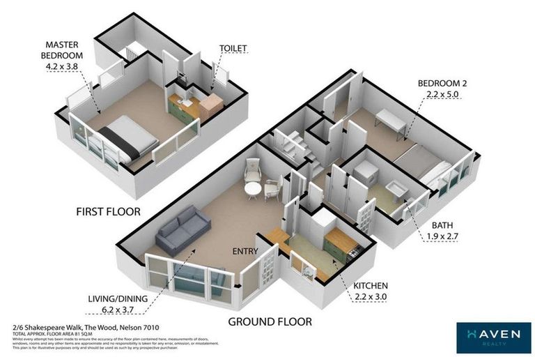 Photo of property in 2/6 Shakespeare Walk, The Wood, Nelson, 7010