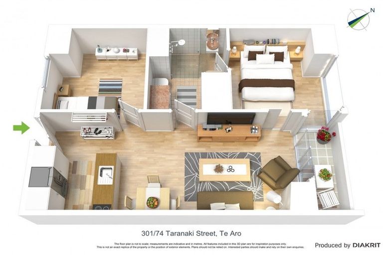 Photo of property in Soho Apartments, 301/74 Taranaki Street, Te Aro, Wellington, 6011