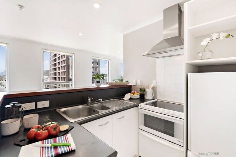 Photo of property in Terrace Heights Apartments, 2e/163 The Terrace, Wellington Central, Wellington, 6011