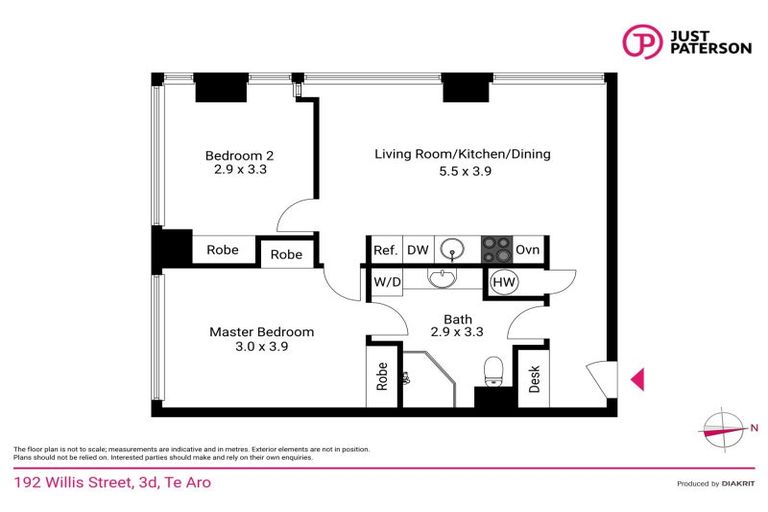 Photo of property in St Peters Apartments, 3d/192 Willis Street, Te Aro, Wellington, 6011