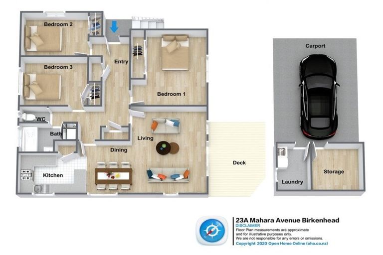 Photo of property in 1/23 Mahara Avenue, Birkenhead, Auckland, 0626