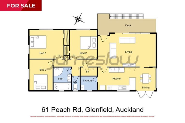 Photo of property in 61 Peach Road, Glenfield, Auckland, 0629