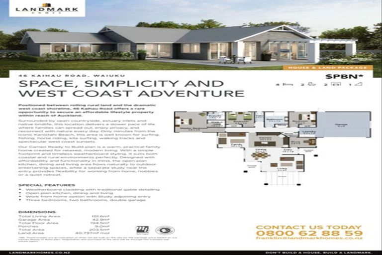 Photo of property in 46 Kaihau Road, Karioitahi, Waiuku, 2683