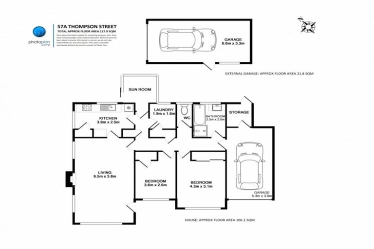 Photo of property in 57a Thompson Street, Leamington, Cambridge, 3432